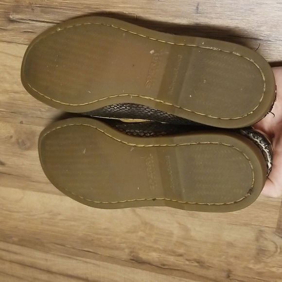 Dark metallic Sperry top siders 8M - Picture 4 of 4